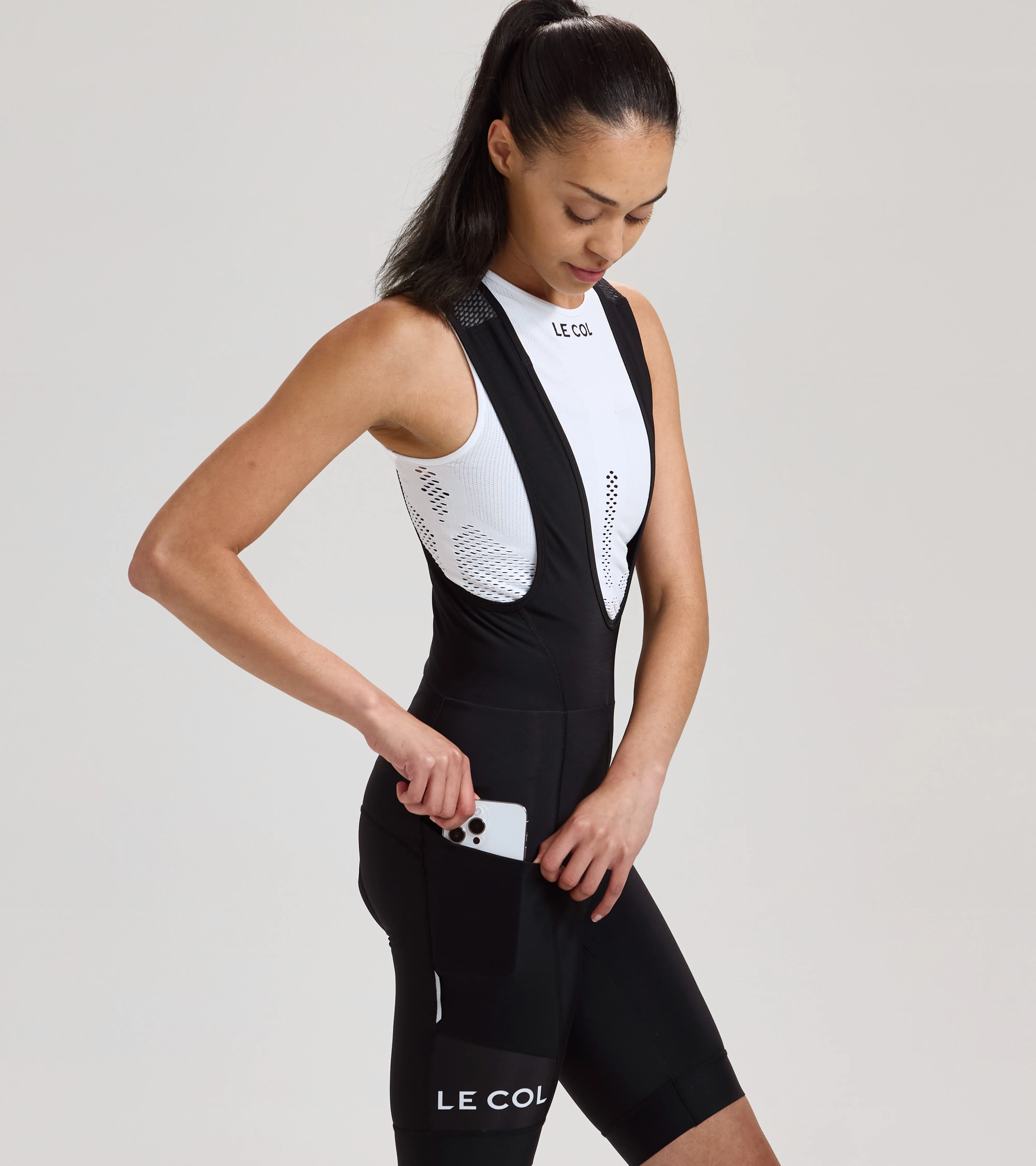 Womens Sport Cargo Thermal Bib Shorts - Image 8