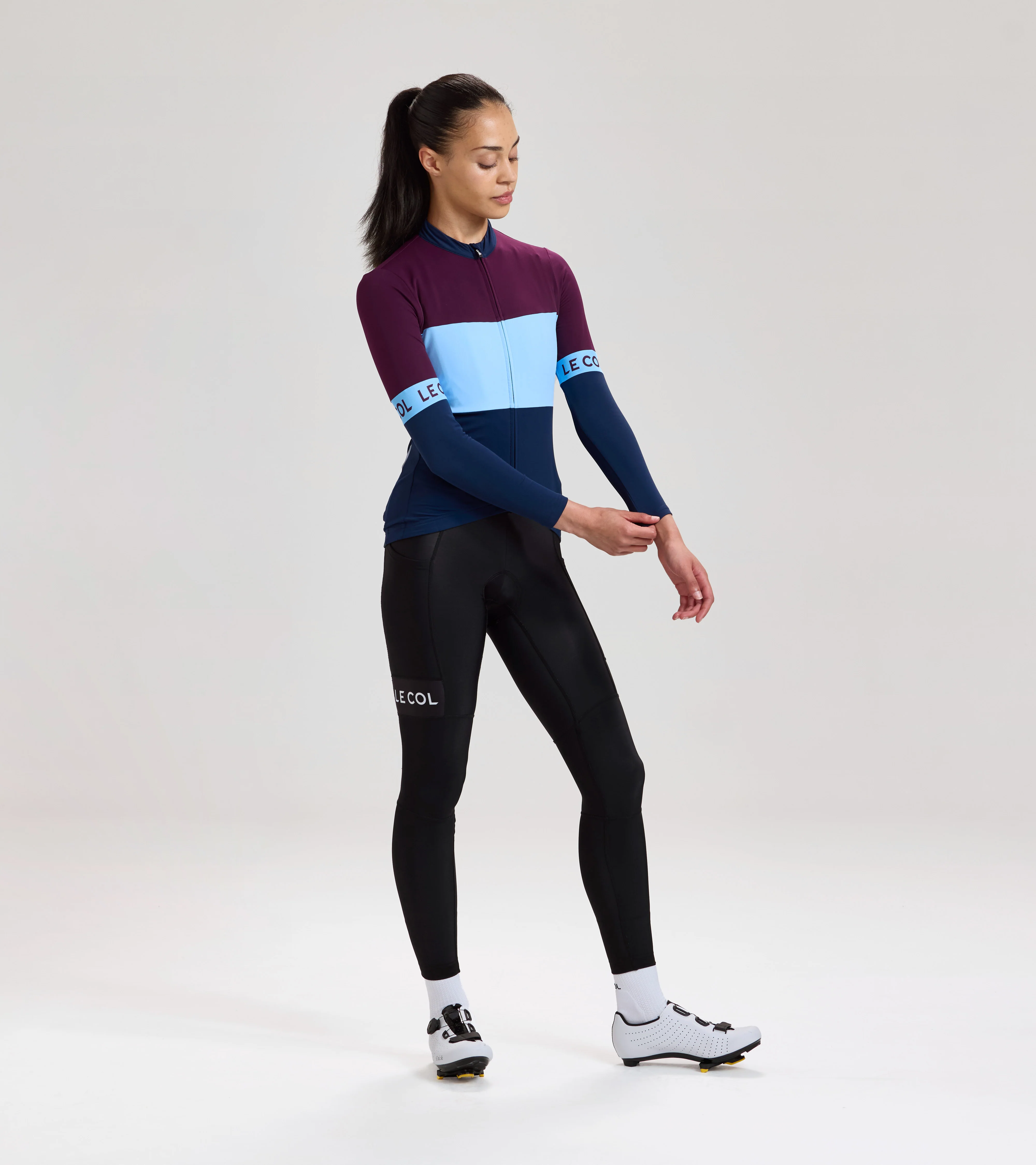 Womens Sport Tricolour Long Sleeve Jersey - Image 11