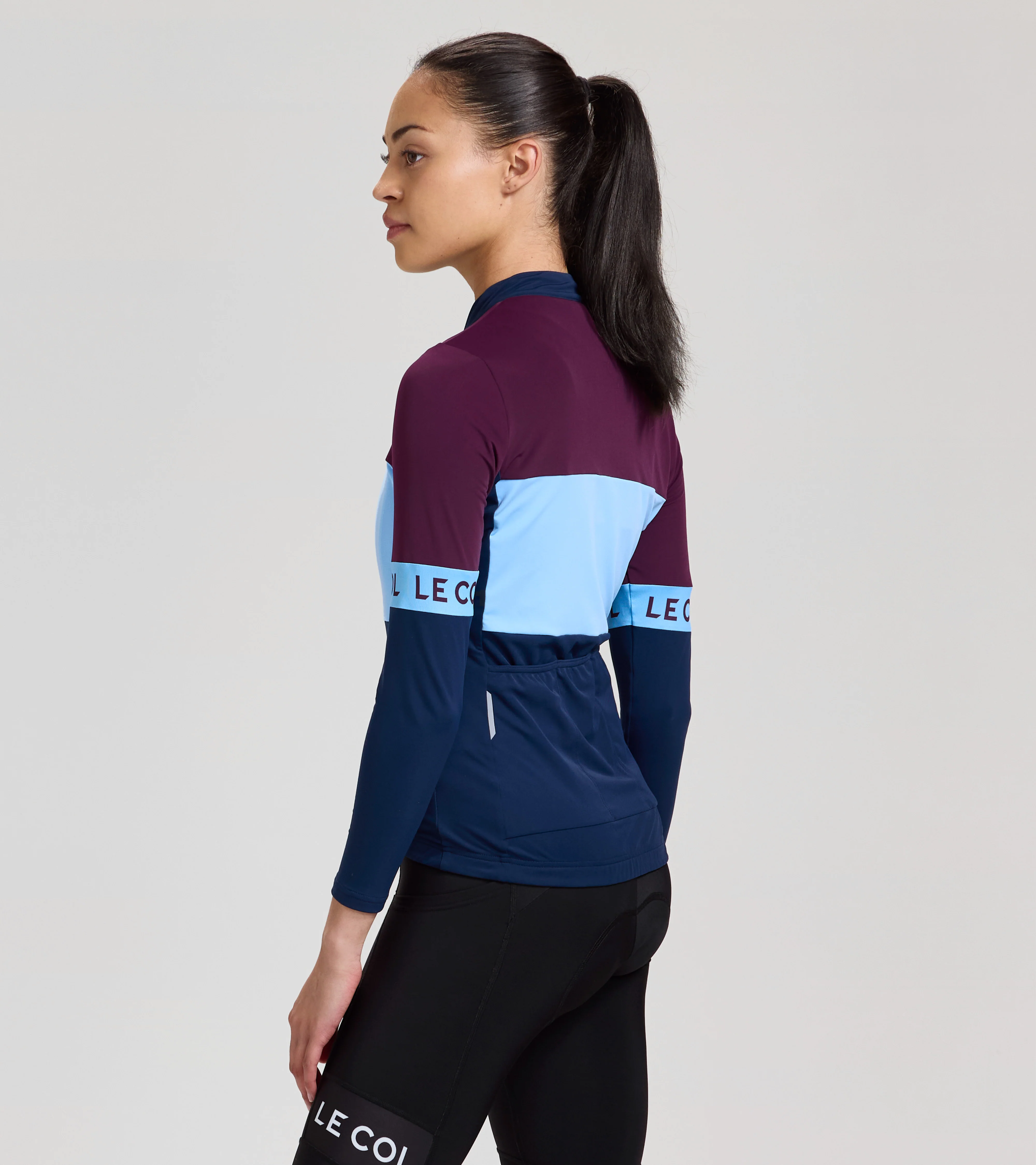 Womens Sport Tricolour Long Sleeve Jersey - Image 12